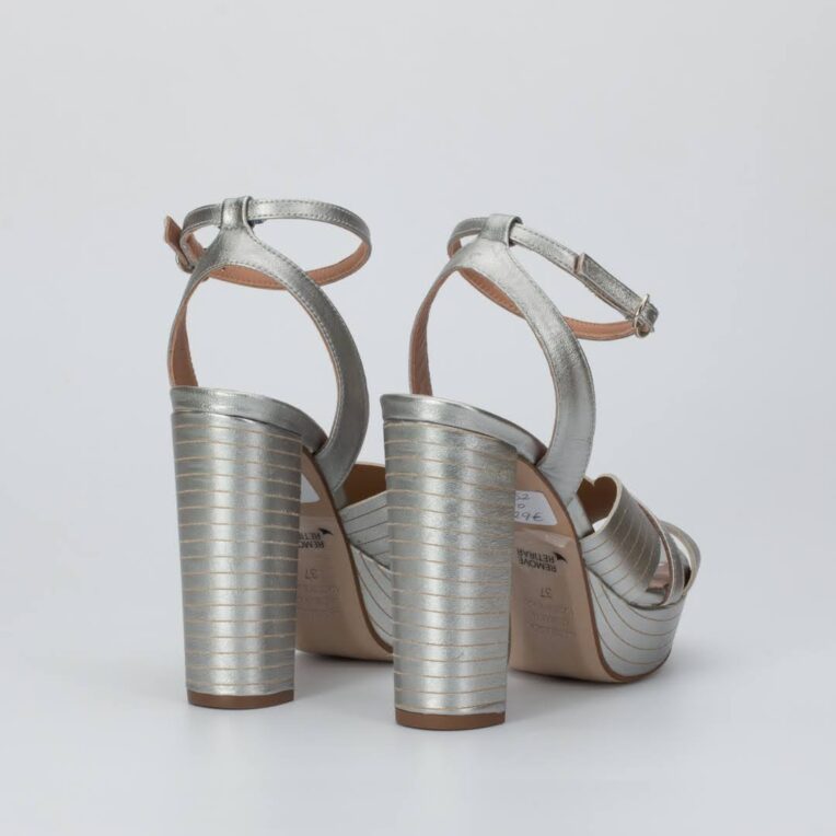 Pedro Miralles 17352 SANDALIA CANAL PLATA, sandalias de fiesta plata, zapato de fiesta de 2021, zapatos de novia