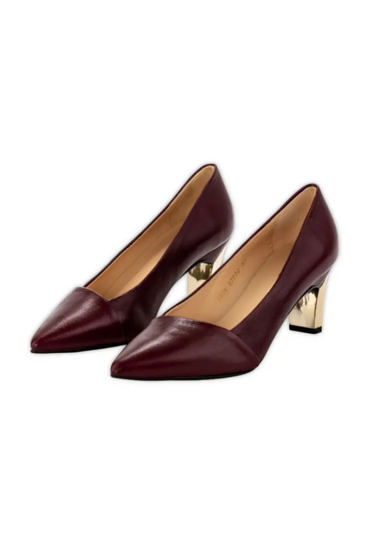 Zapato de Salón de Angari Regina Burdeos - Imagen 4