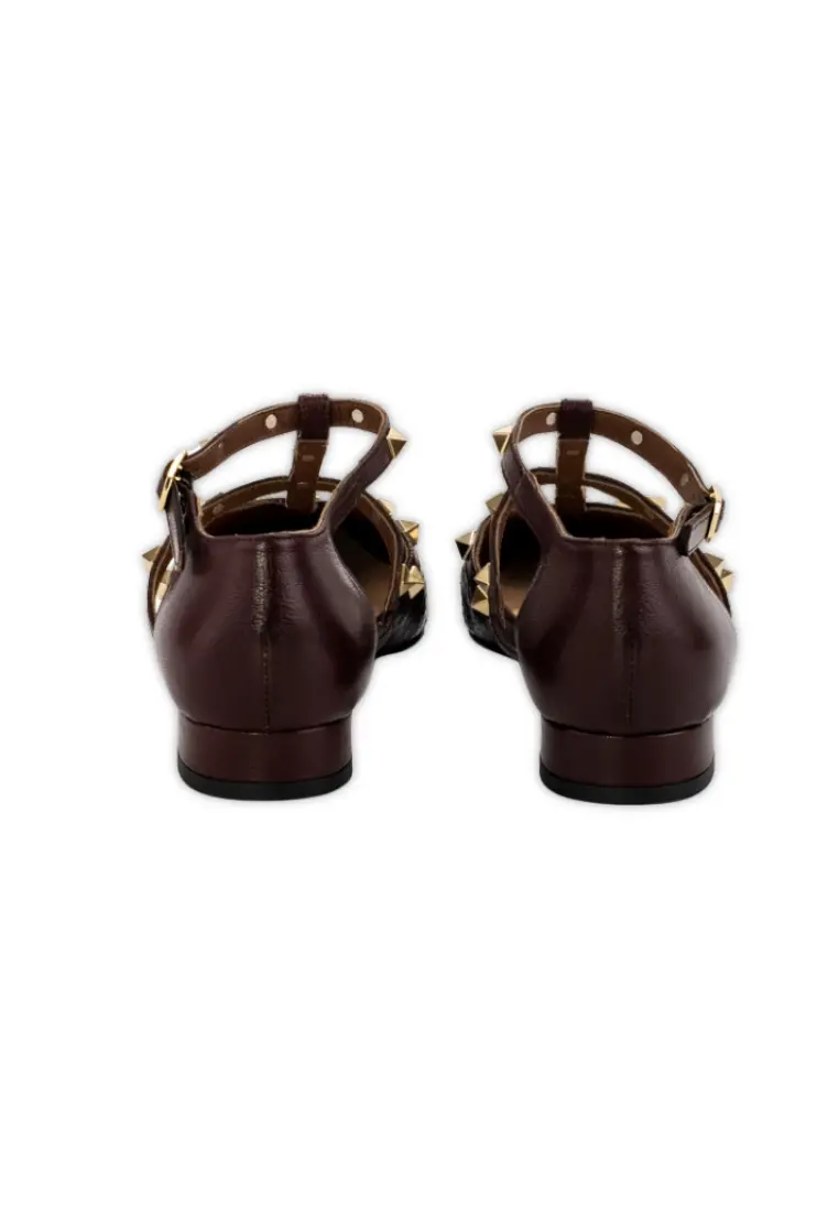 Zapato Plano de Angari Tachas Piccara Marron - Imagen 6