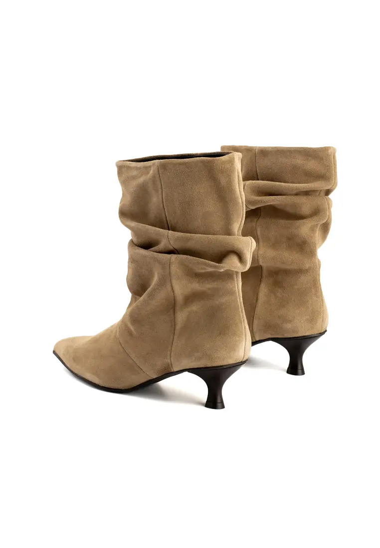 Botín de Pedro Miralles Blanca Slouchy Taupe - Imagen 3