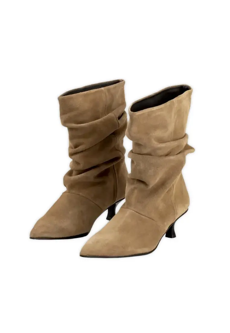 Botín de Pedro Miralles Blanca Slouchy Taupe - Imagen 5