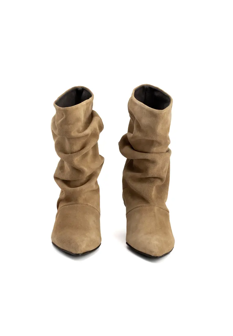 Botín de Pedro Miralles Blanca Slouchy Taupe - Imagen 4