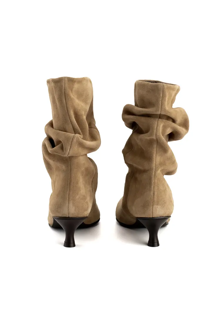 Botín de Pedro Miralles Blanca Slouchy Taupe - Imagen 6
