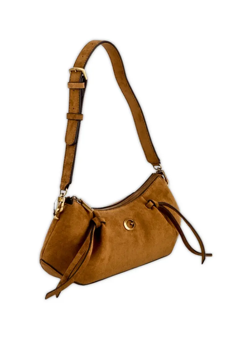 Bolso de Guess Allegra Shoulder Cognac - Imagen 4