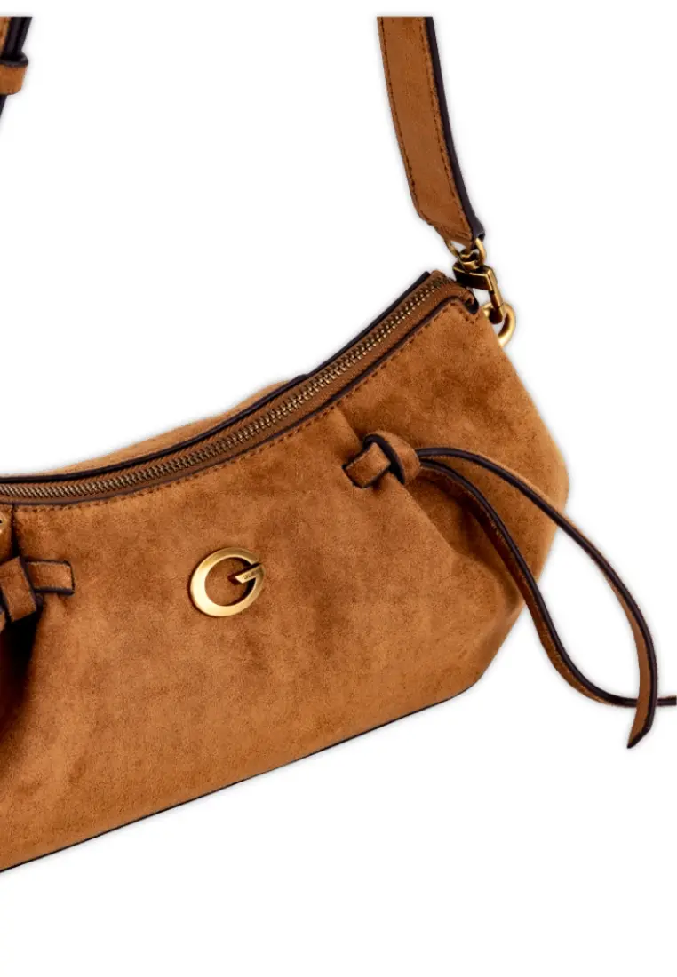 Bolso de Guess Allegra Shoulder Cognac - Imagen 3