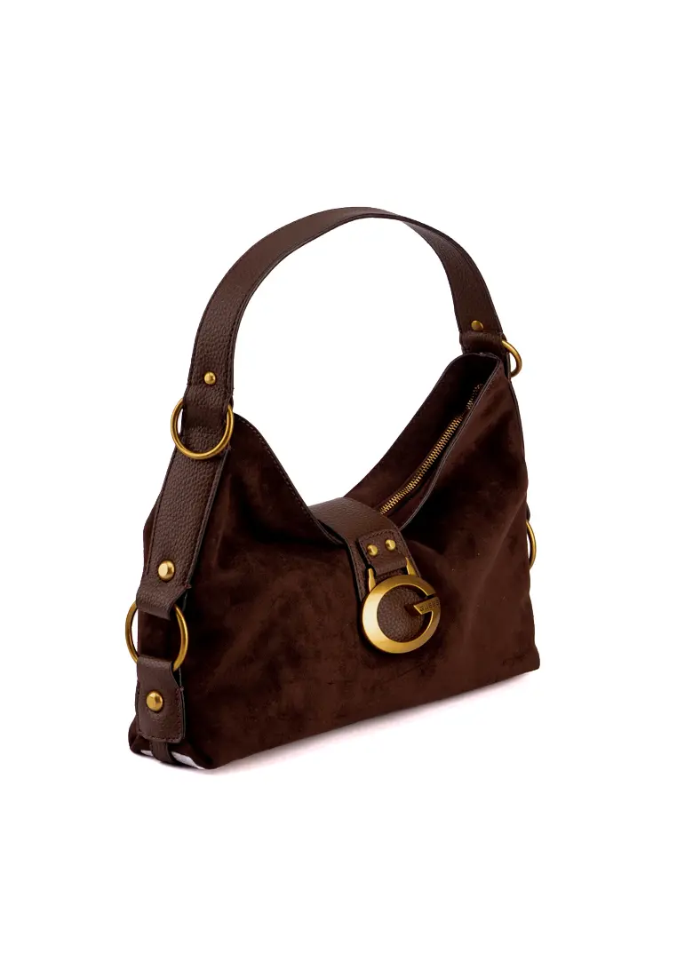 Bolso de Guess Camden Shoulder Bag Brown - Imagen 3