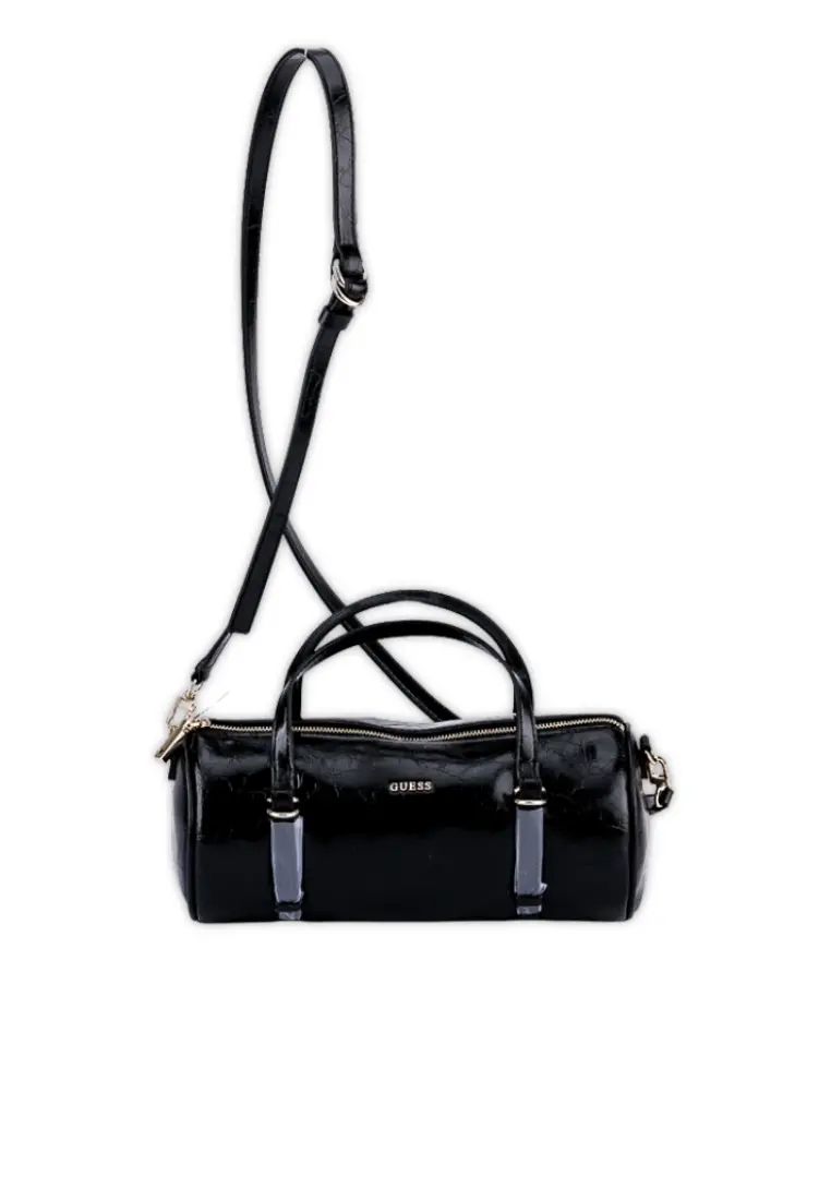 Bolso de Guess Taylor Mini Barrel Satch Negro