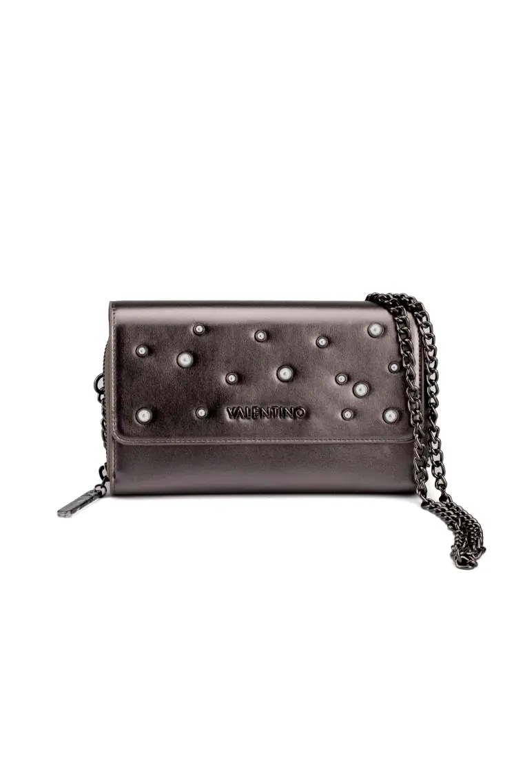 Bolso Monedero de Valentino Handbags Ginza Plomo