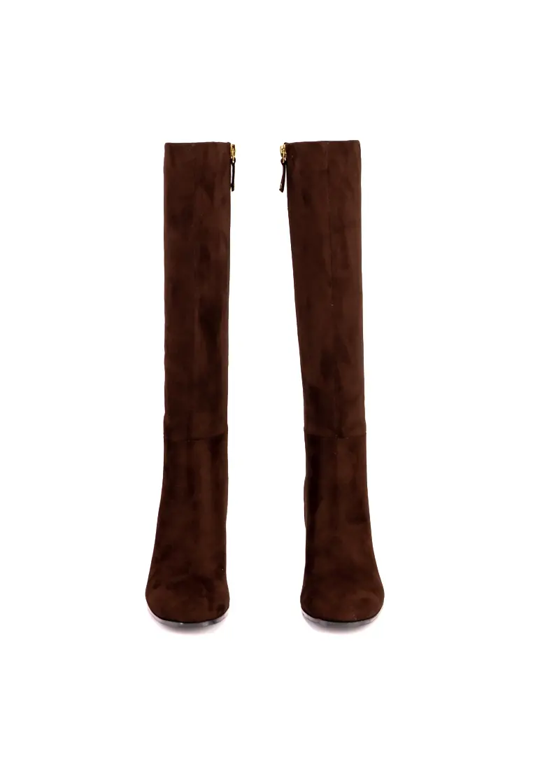 Bota Alta de Guess con Tacón Ancho Braxen Brown - Imagen 7