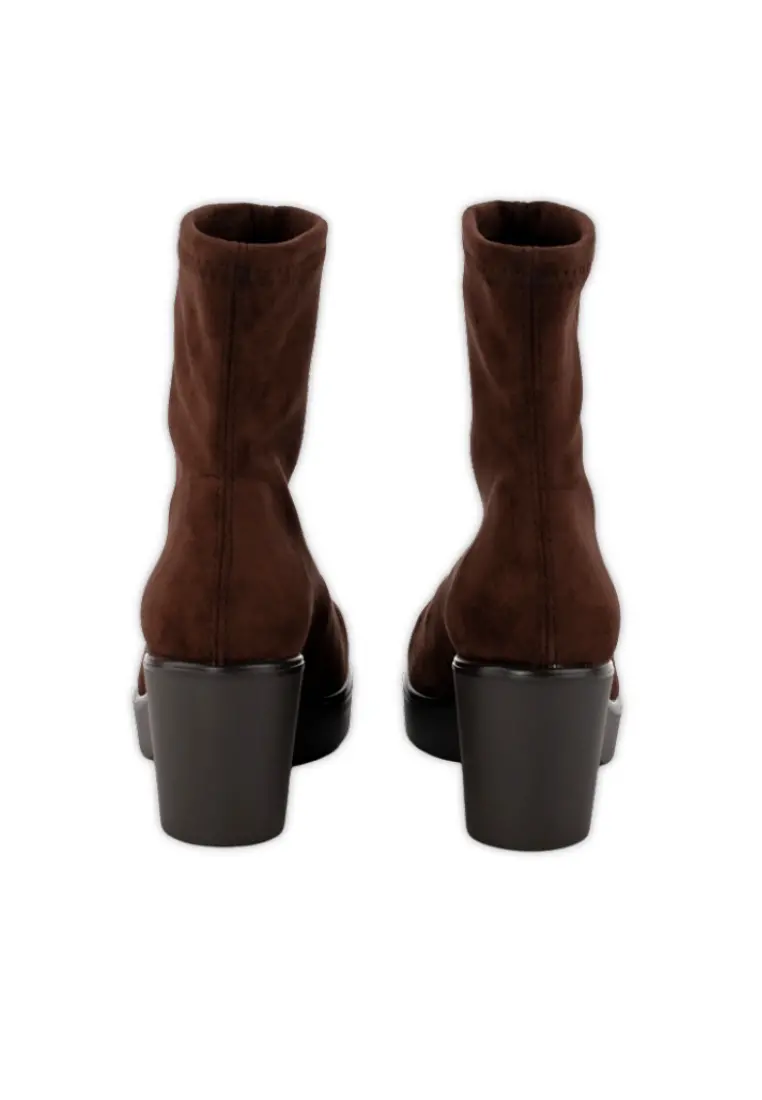 Botin Calcetín de Miss Elastic Cushy Cuña Marrón - Imagen 5