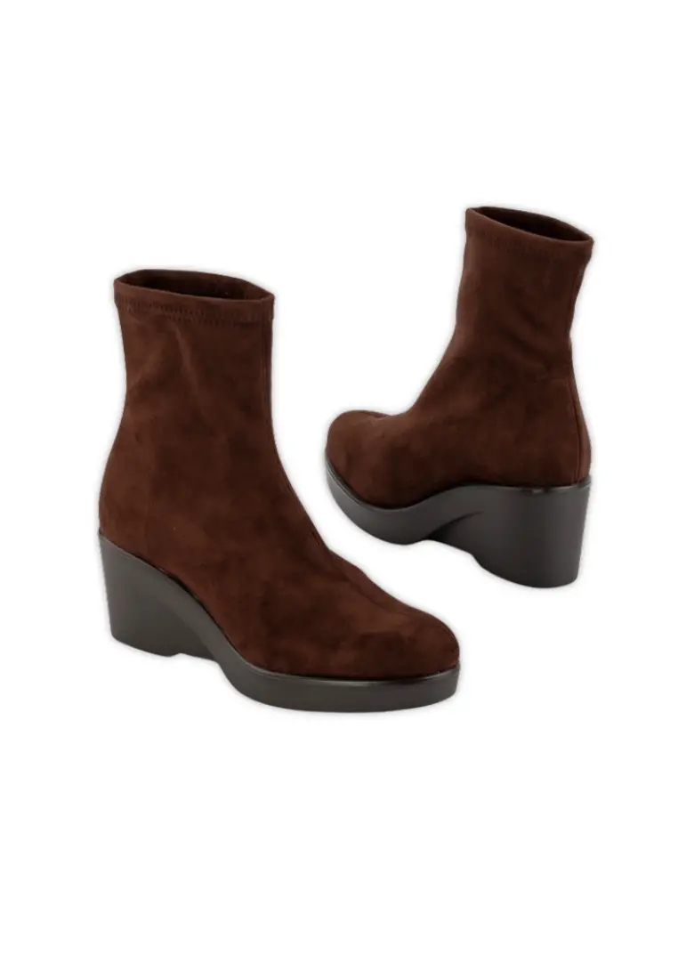 Botin Calcetín de Miss Elastic Cushy Cuña Marrón - Imagen 3