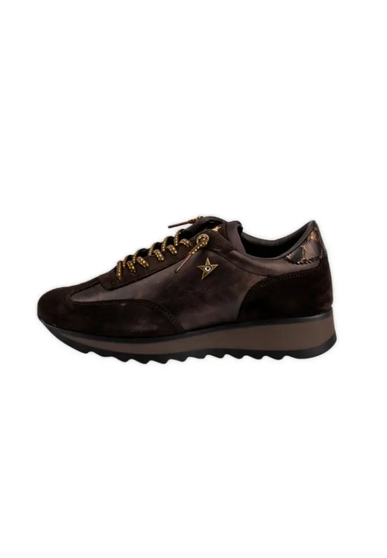 Deportiva de Cetti C-1381 Ante Metal Café