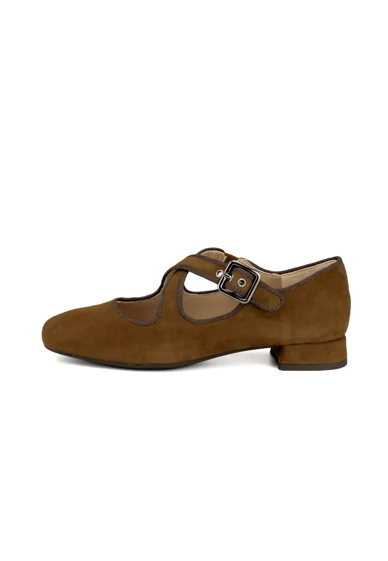 Merceditas con Hebilla de Unisa Cayu Camel