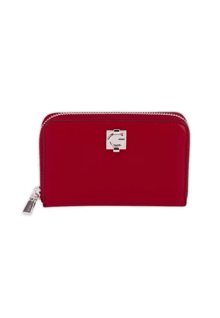 Monedero Guess Audrey Medium Zip Rojo