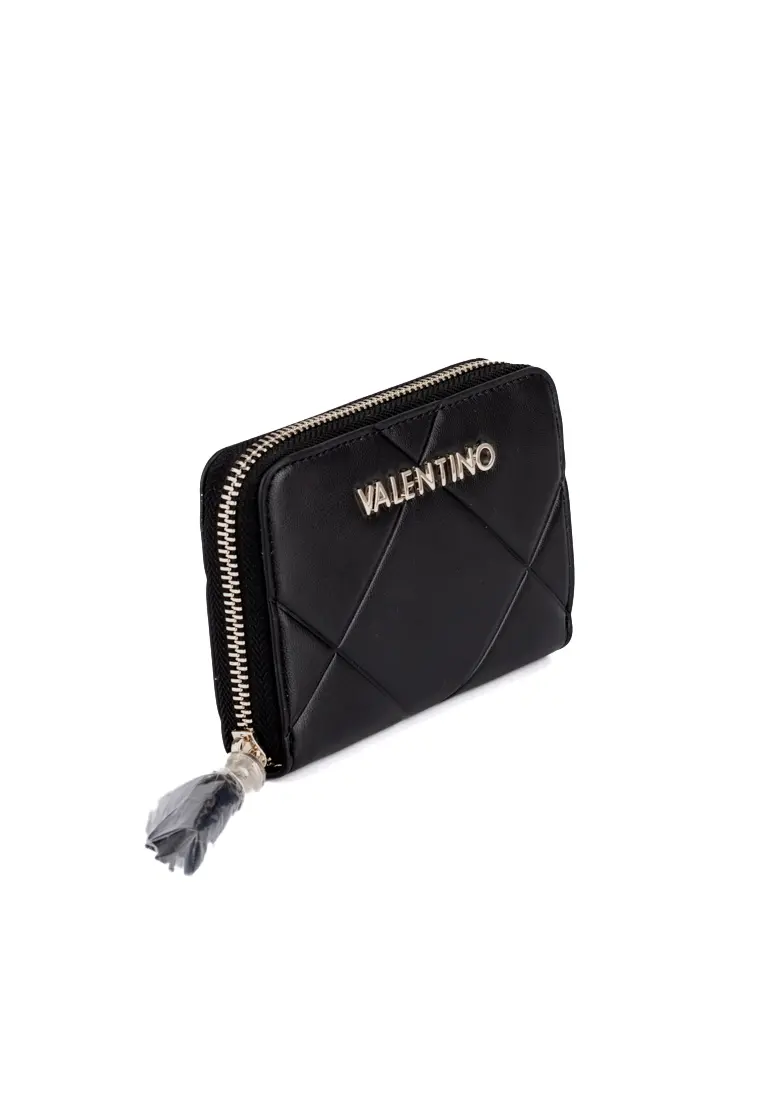 Monedero Acolchado Negro con Cremallera de Valentino Handbags Astrid - Imagen 3
