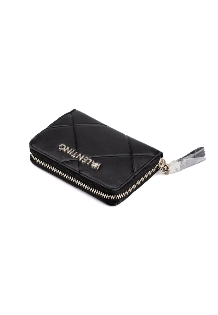 Monedero Acolchado Negro con Cremallera de Valentino Handbags Astrid - Imagen 2