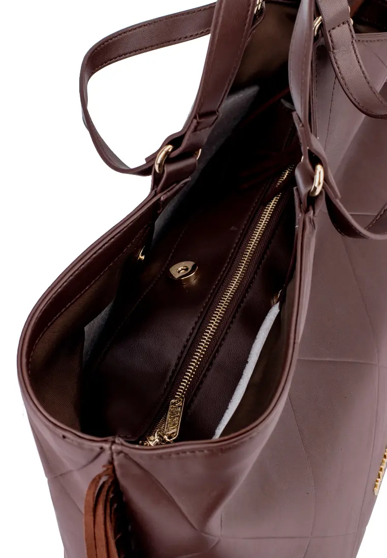 Bolso de Valentino Handbags Shopper Astrid Cafe - Imagen 2